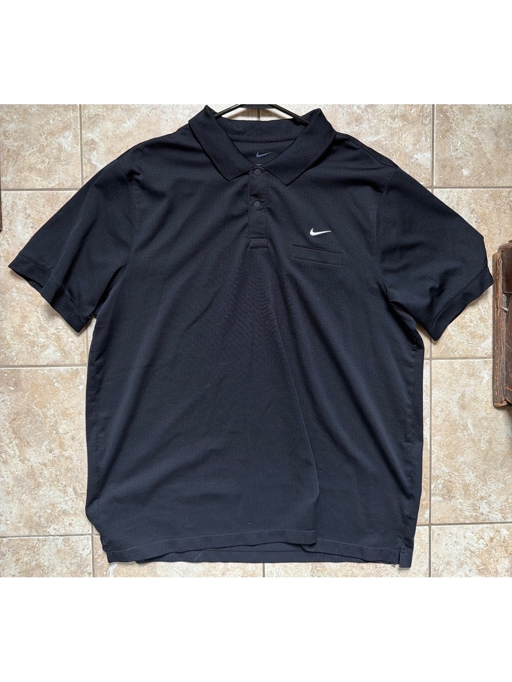 XL - Men - Nike Dri-FIT Black Polo